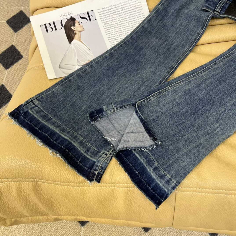 Ch*el cotton jeans dark blue