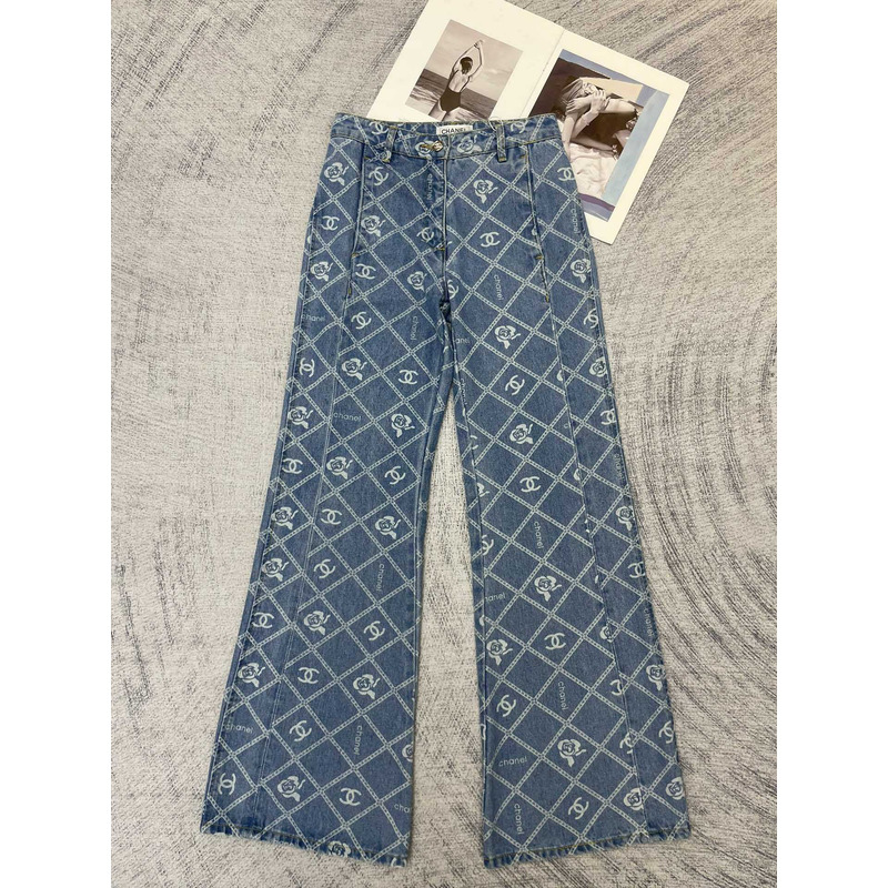 Ch*el cotton cc jeans blue