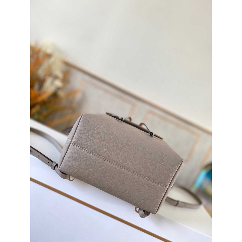 l**is V*t*n monogram empreinte montsouris pm backpack leather bag brown