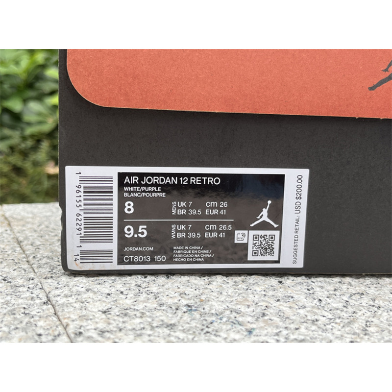 Air Jordan 12 Sneakers Purple White