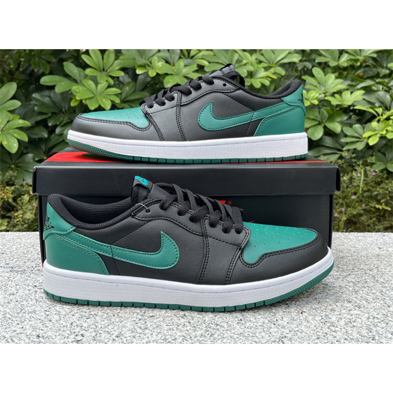 Jordan Air Jordan 1 Low Black And Green
