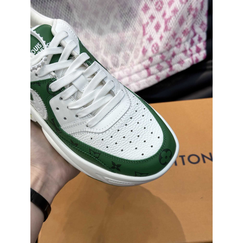 l**is V*t*n monogram x nike sneakers green