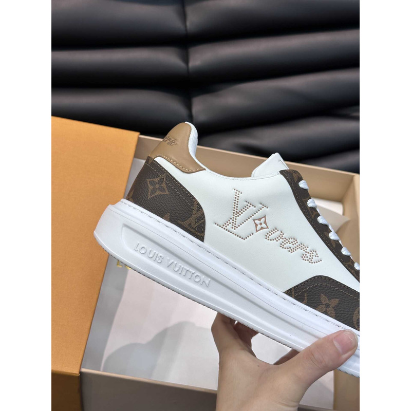 l**is V*t*n printed pattern trainer sneaker with logo multicolor