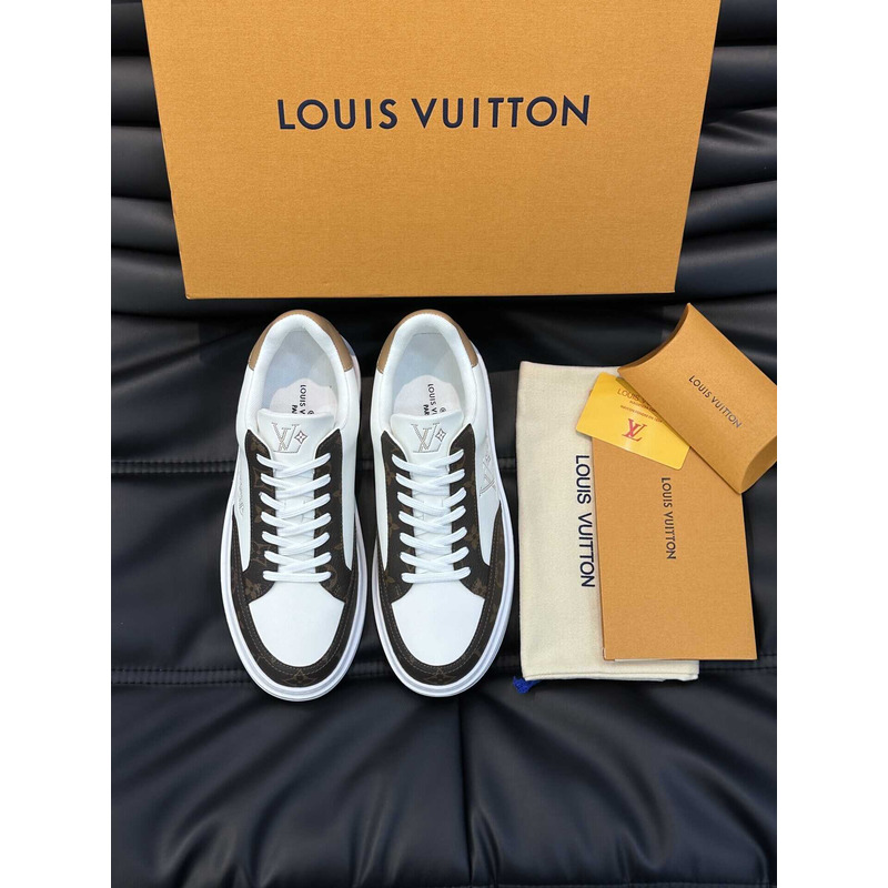 l**is V*t*n printed pattern trainer sneaker with logo multicolor