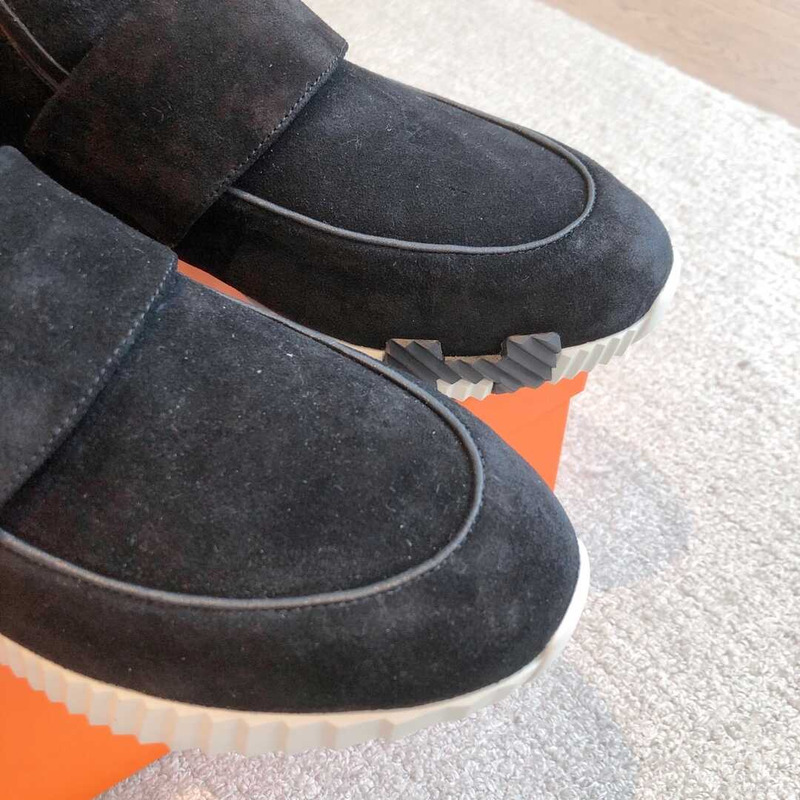 H**mes h canvas sneaker noir