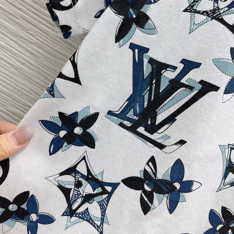 l**is V*t*n monogram cotton t-shirt white