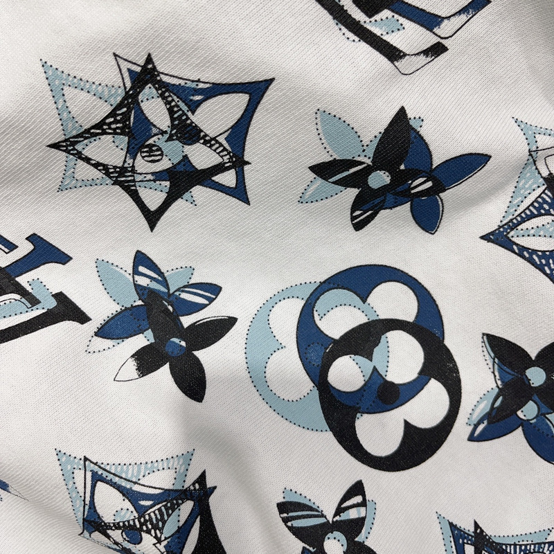 l**is V*t*n monogram cotton t-shirt white