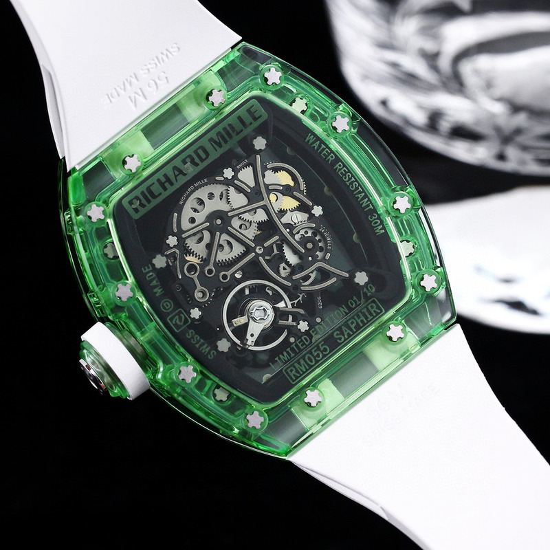 Richard Mille RM055 Watch White And Green
