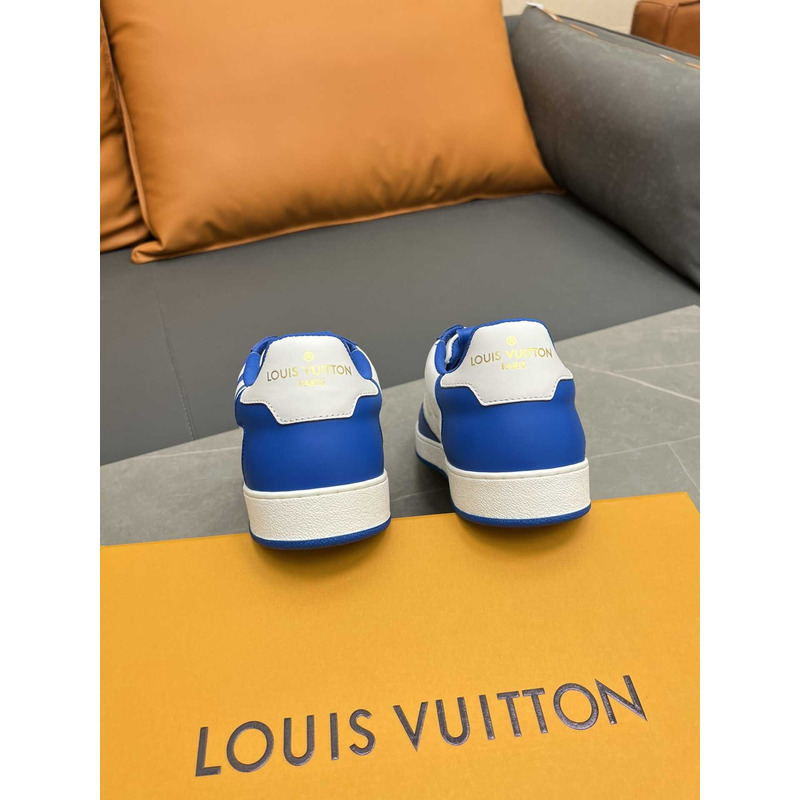 l**is V*t*n rivoli sneakers calfskin white and blue