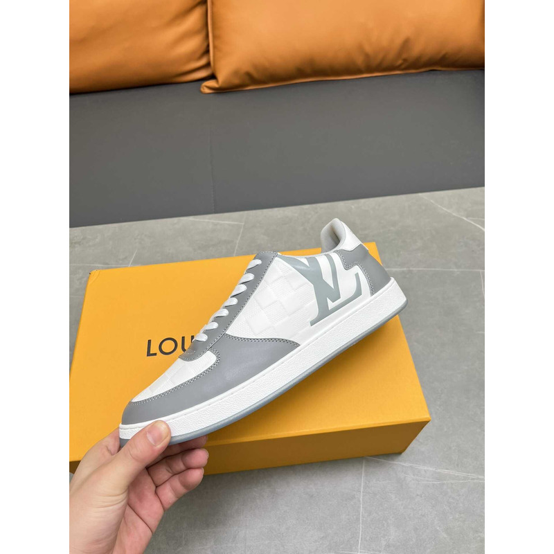 l**is V*t*n rivoli sneakers calfskin white and grey