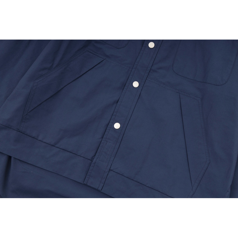 G*u*i embroidered logo shirt dark blue