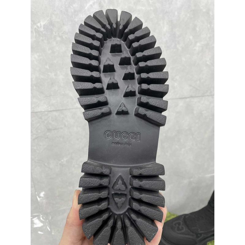 G*u*i gg canvas ankle boot black