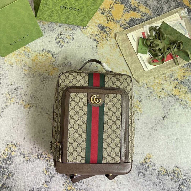 g*u*i ophidia gg medium backpack beige and ebony gg S*p*e canvas