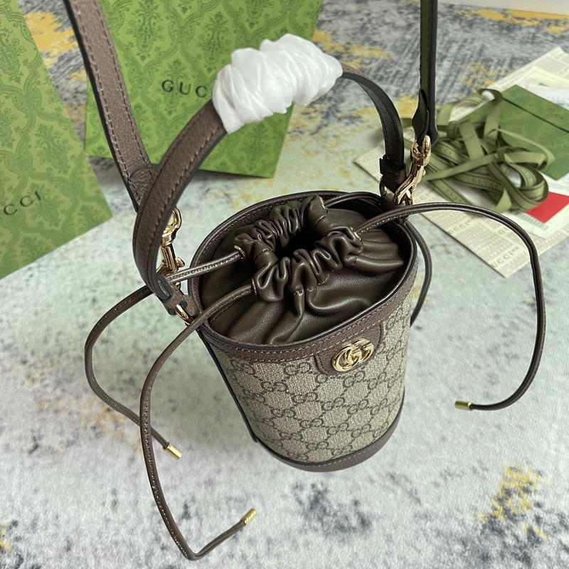 G*u*i ophidia series mini bucket bag beige
