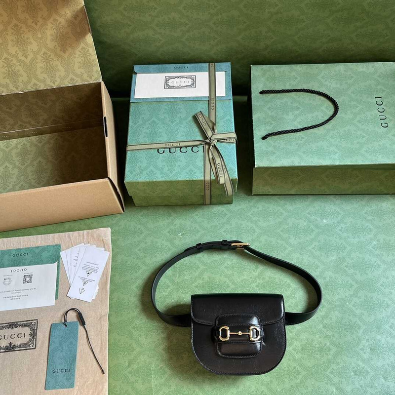 G*u*i horsebit 1955 belt bag black