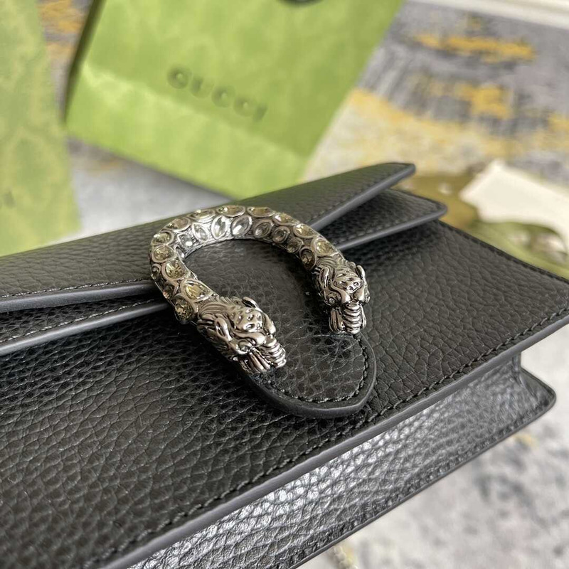 g*u*i dionysus gg S*per mini bag black