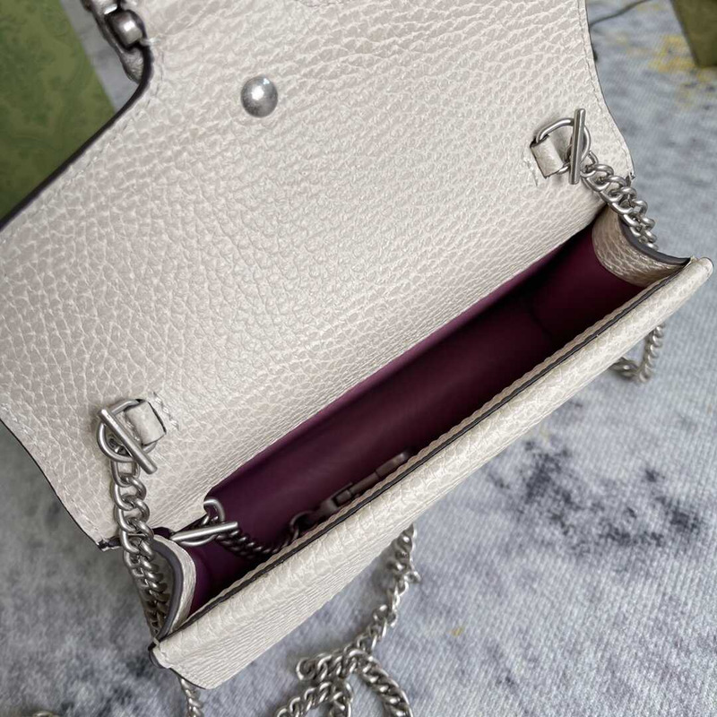 g*u*i dionysus gg S*per mini bag white