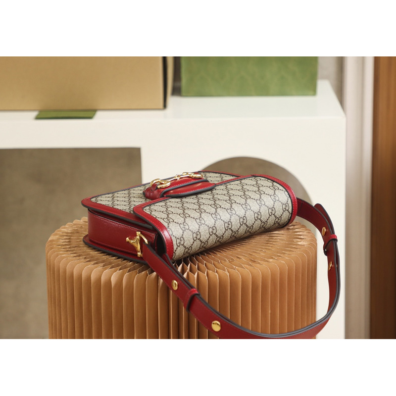 G*u*i horsebit 1955 small bag red