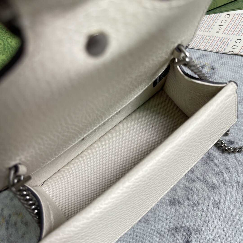 g*u*i women S*per mini leather shoulder bag weißes