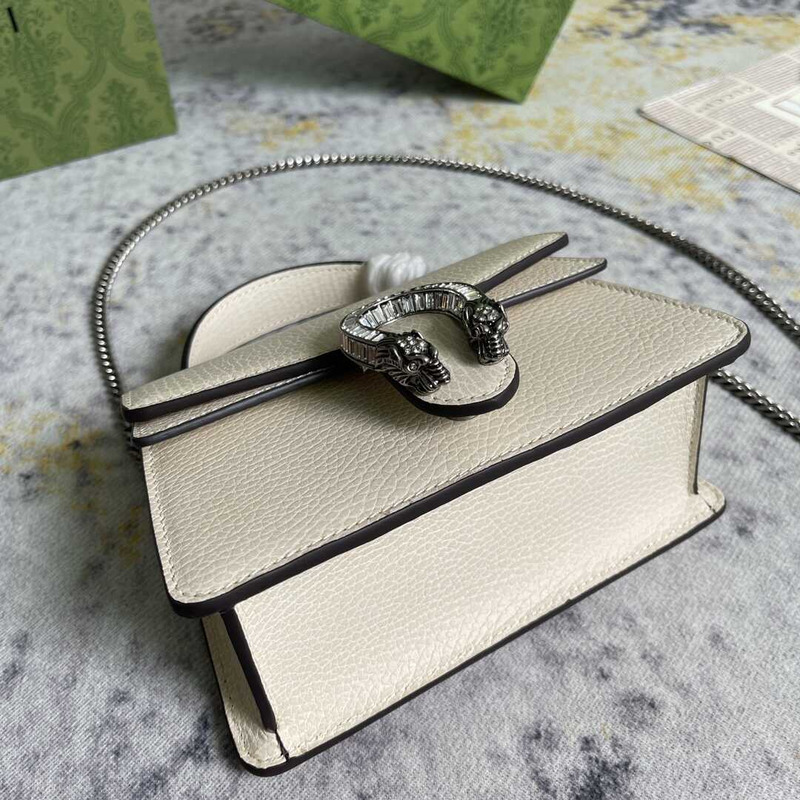 g*u*i women S*per mini leather shoulder bag weißes