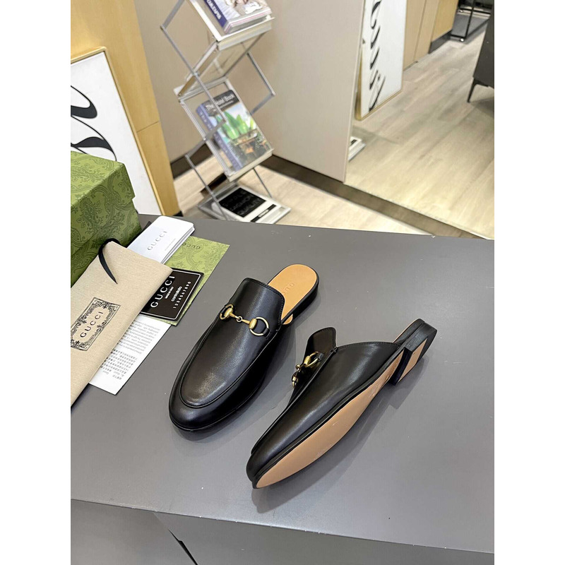 G*u*i slipper princetown aus leder slipper black