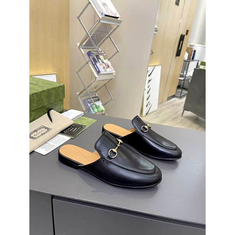 G*u*i slipper princetown aus leder slipper black