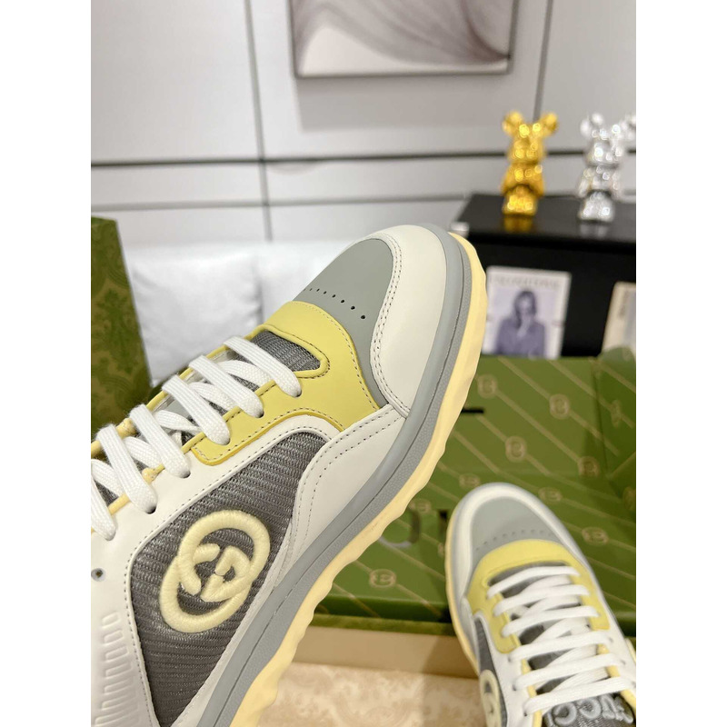 G*u*i mac80 sneakers off white gray and yellow