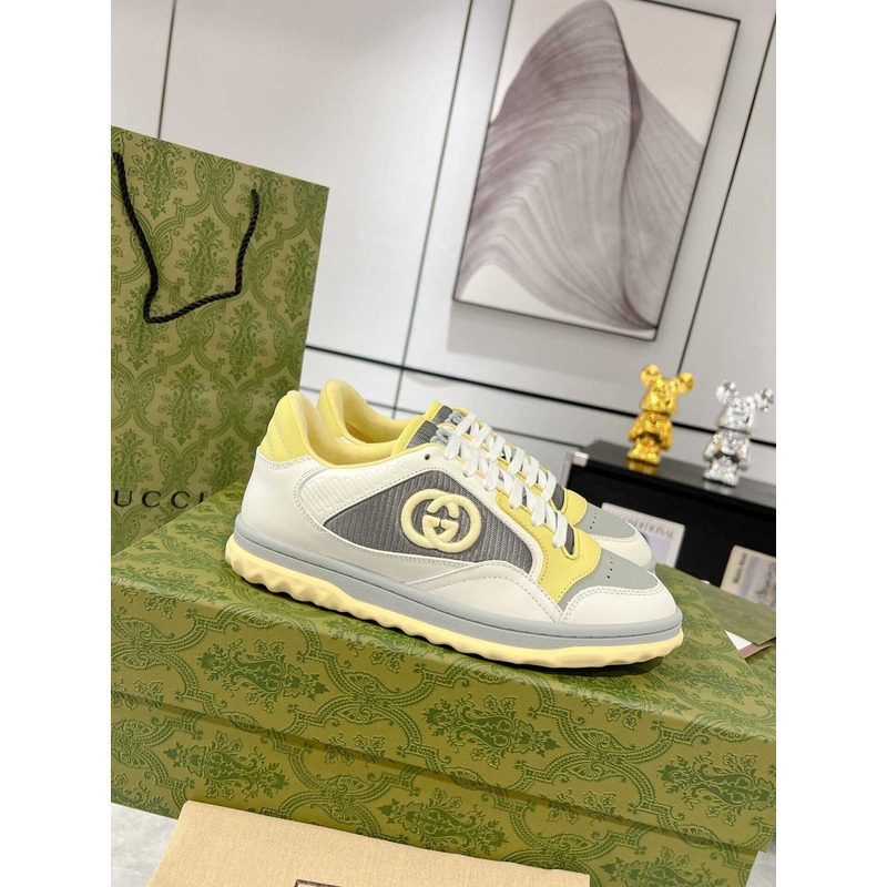 G*u*i mac80 sneakers off white gray and yellow
