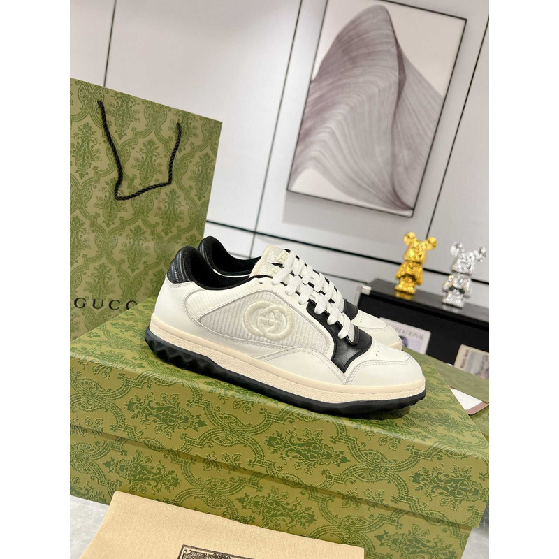 G*u*i mac80 sneakers off white and black fabric insert