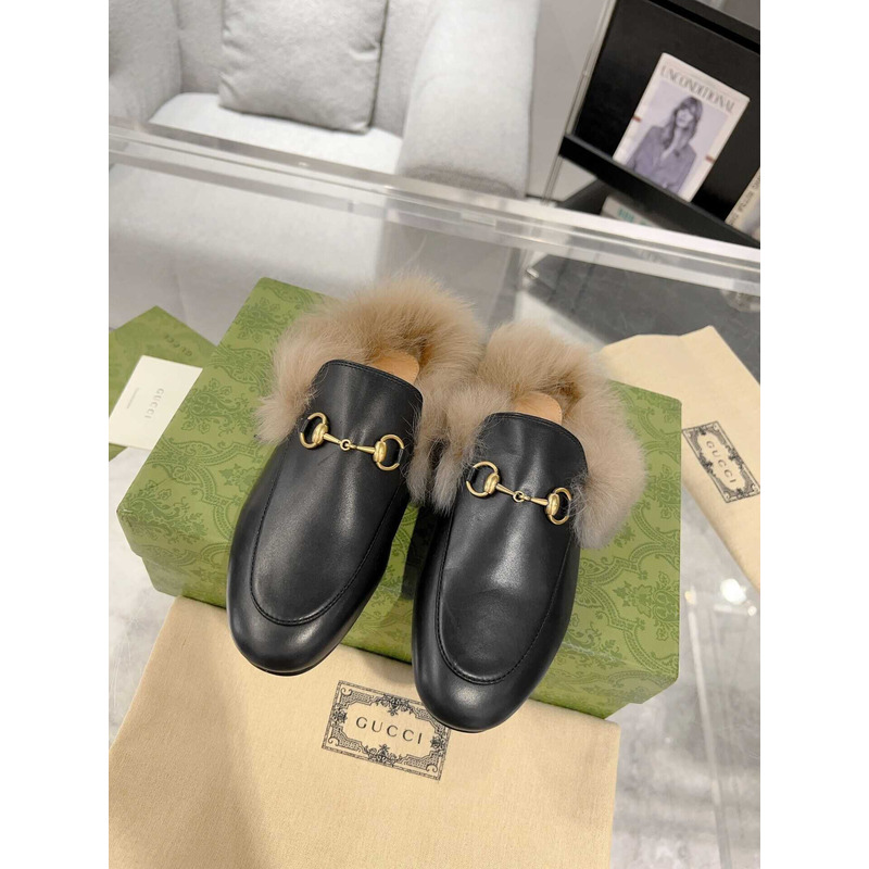 G*u*i 2015 re-edtion women\''s princetown slippers black