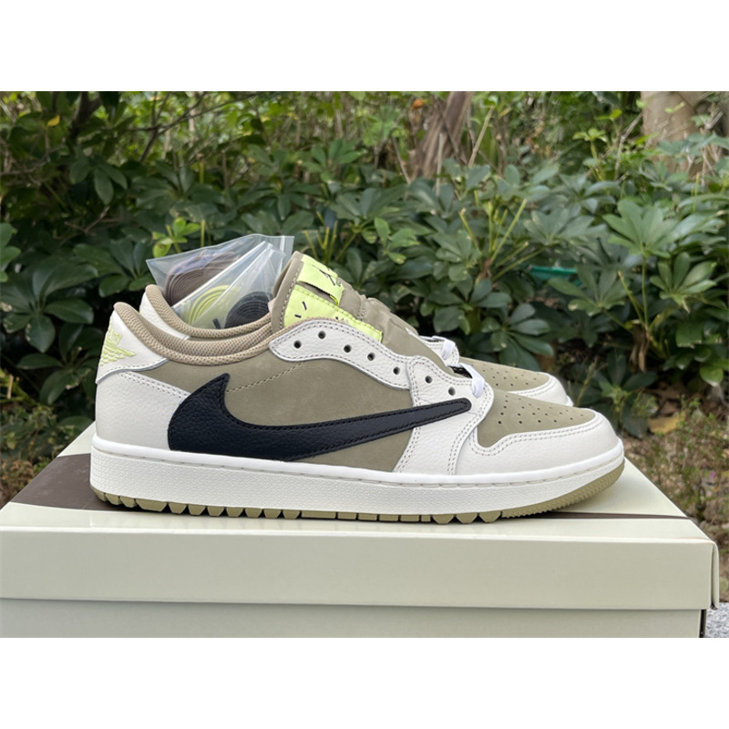 Jordan 1 Retro Low Golf Travis Scott Neutral Olive