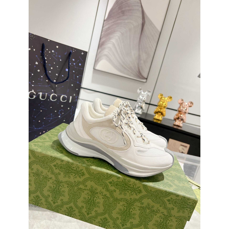 G*u*i run herrensneakers weißes