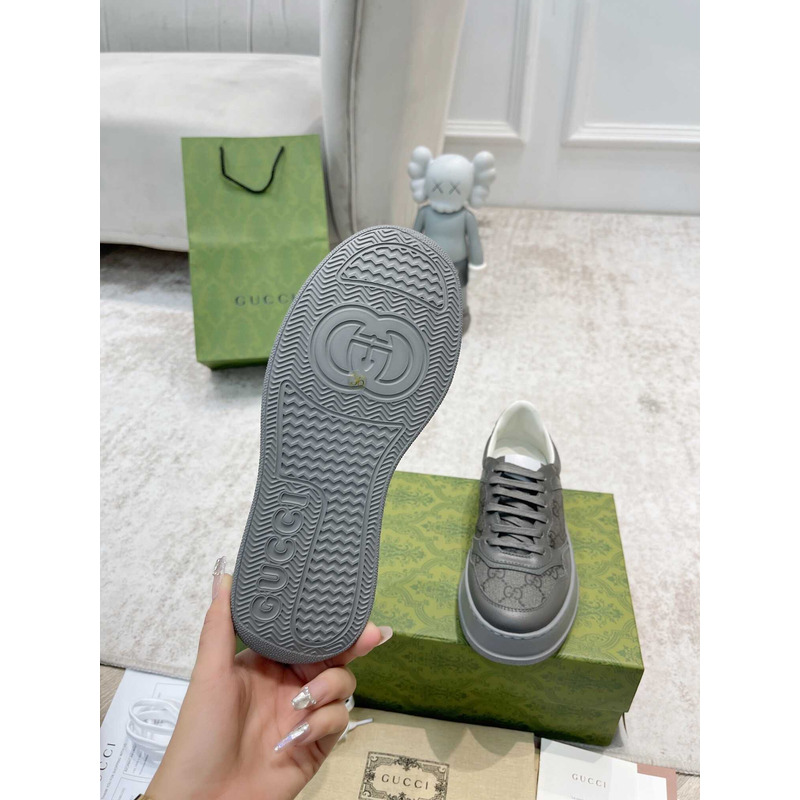 g*u*i damensneaker mit gg grey und grauer gg S*p*e-canvas