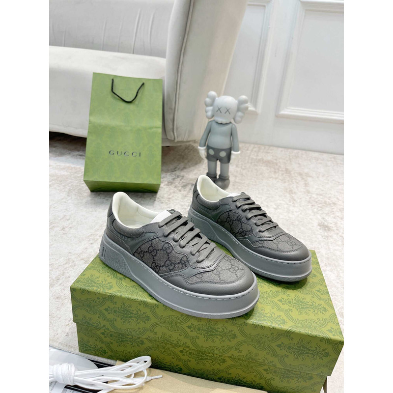 g*u*i damensneaker mit gg grey und grauer gg S*p*e-canvas
