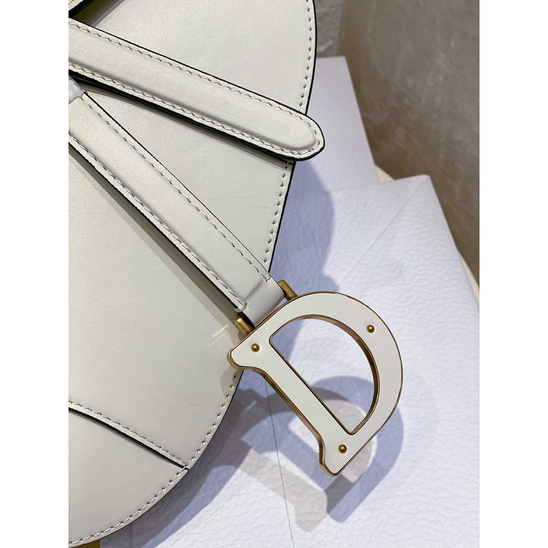 D*or saddle bag with strap dusty ivory