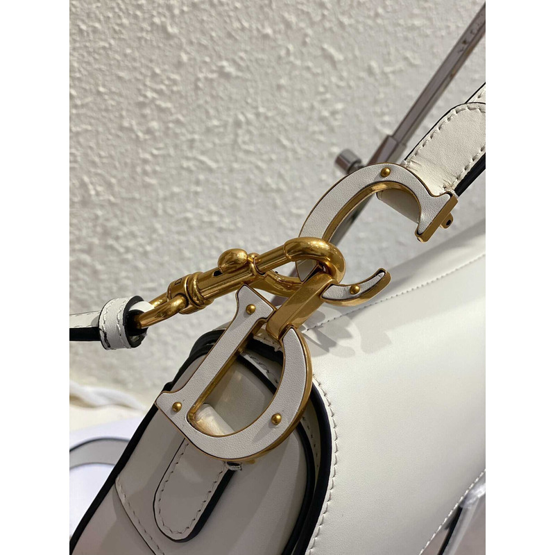D*or saddle bag with strap dusty ivory