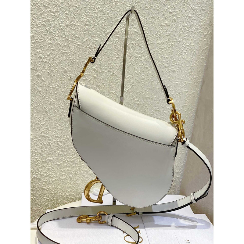 D*or saddle bag with strap dusty ivory