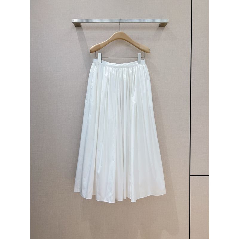 D*or mid-length skirt white