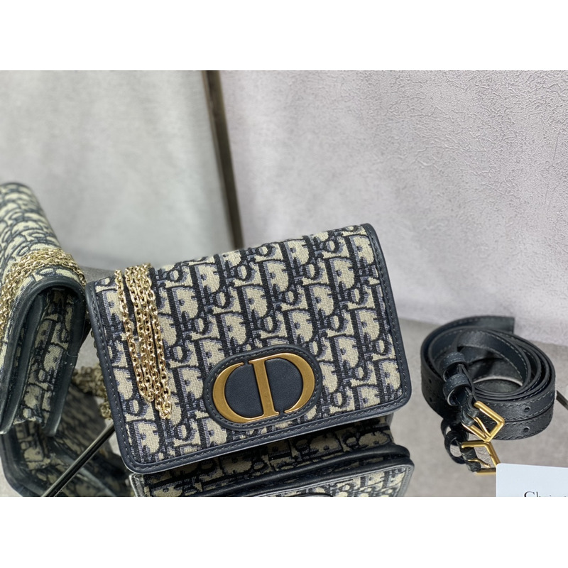 D*or 2-in-1 30 montaigne pouch D*or oblique jacquard blue