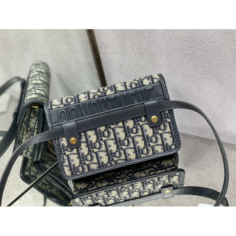 D*or 2-in-1 30 montaigne pouch D*or oblique jacquard blue