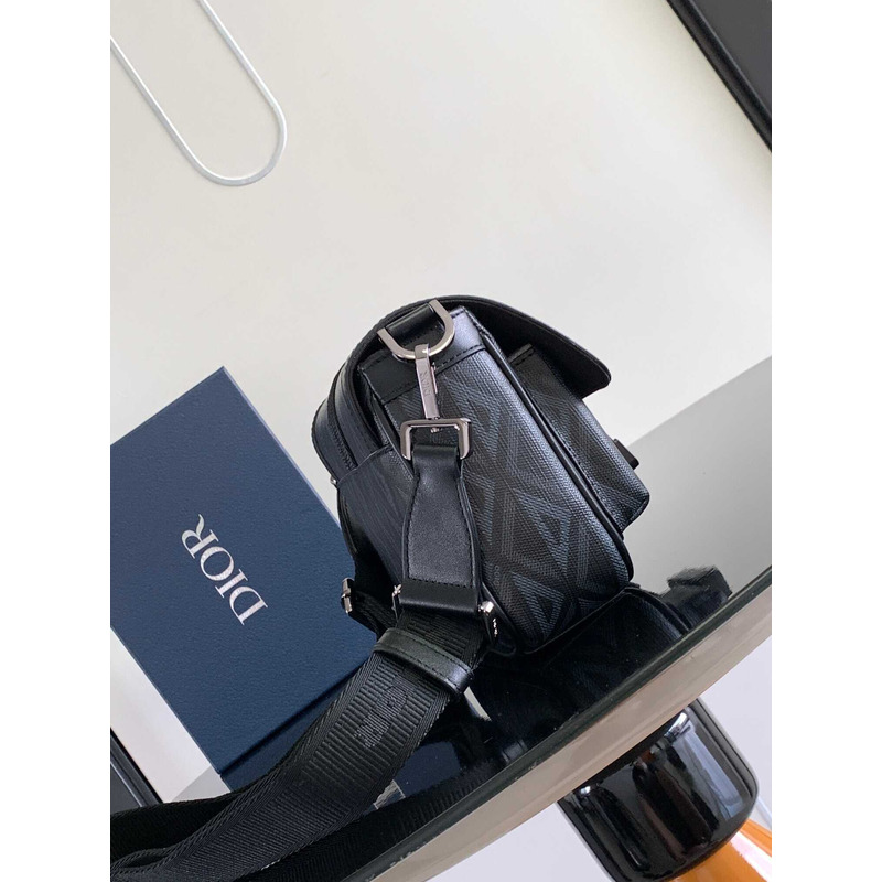 d*or hit the road bag with strap black cd Di*m*nd canvas