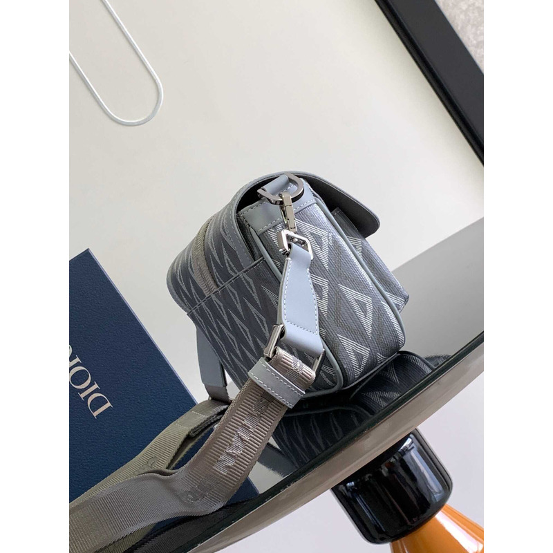 d*or hit the road bag with strap d*or gray cd Di*m*nd canvas