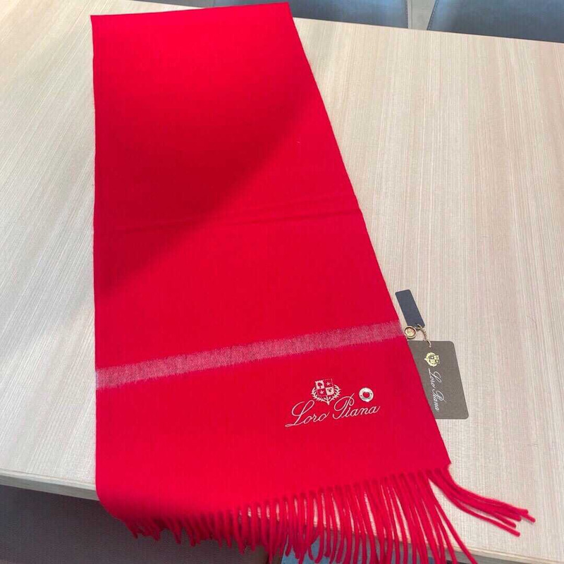 Loro piana Cashmere Scarf Red