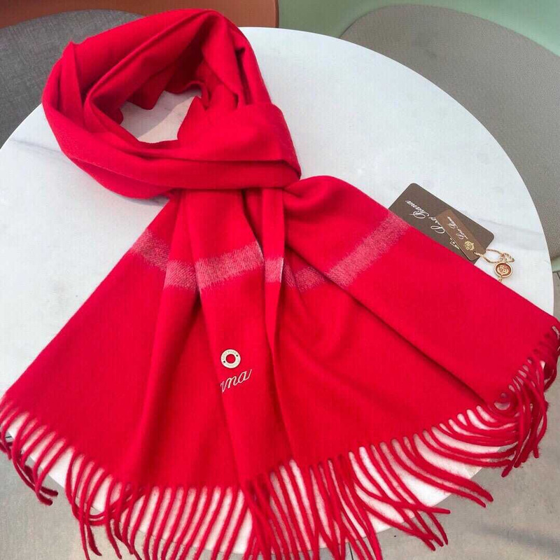 Loro piana Cashmere Scarf Red