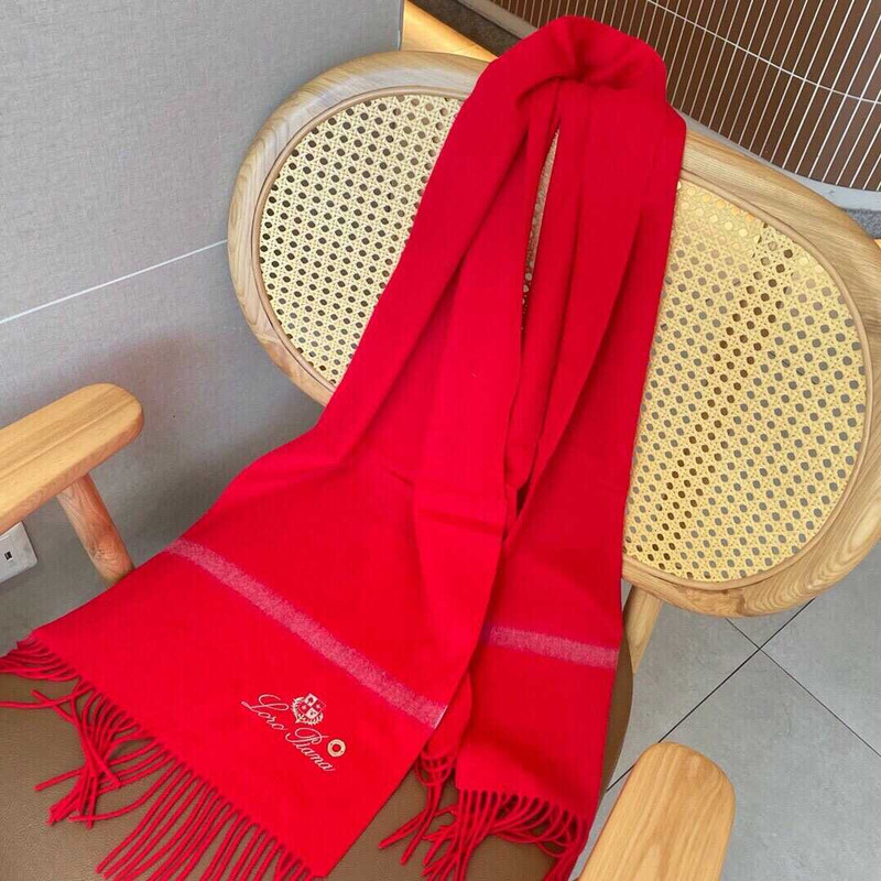 Loro piana Cashmere Scarf Red