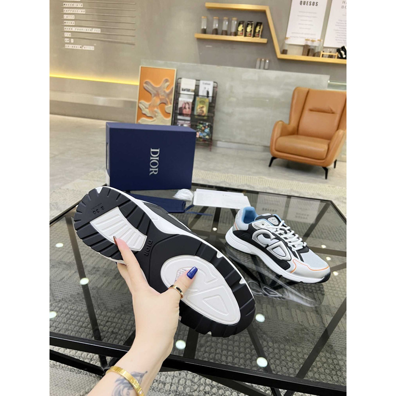 D*or  b30 sneakers grey mesh and grey and black technical fabric