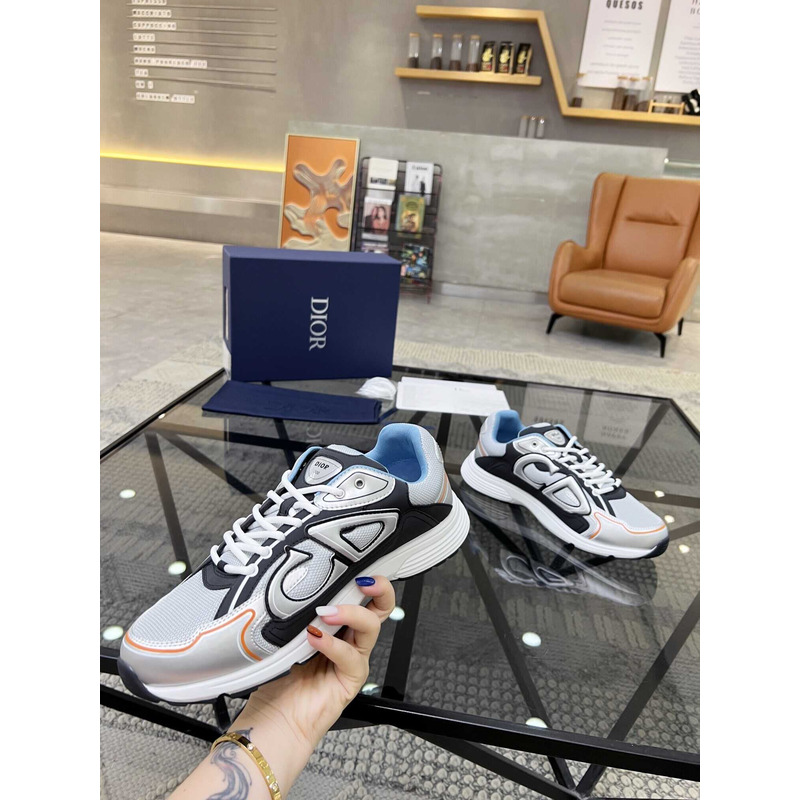 D*or  b30 sneakers grey mesh and grey and black technical fabric