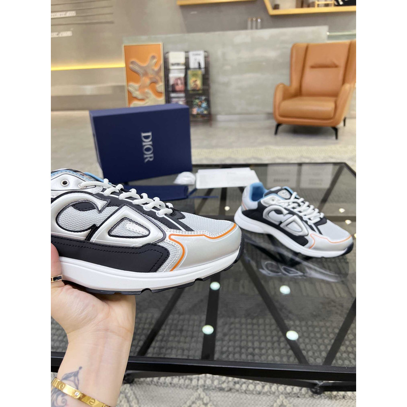 D*or  b30 sneakers grey mesh and grey and black technical fabric