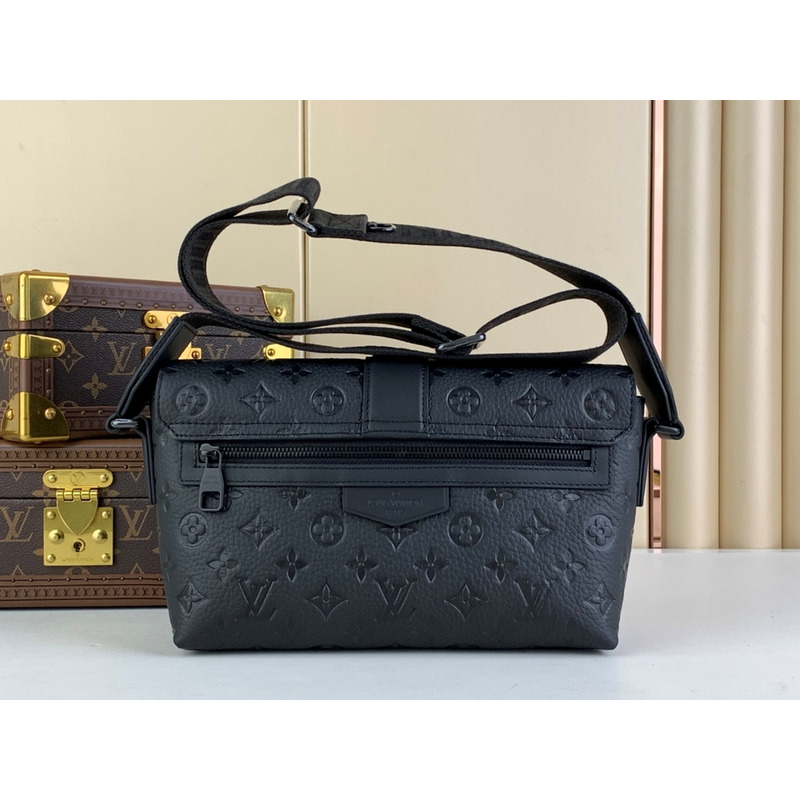 l**is V*t*n s-cape messenger taurillon monogram embossed cowhide leather