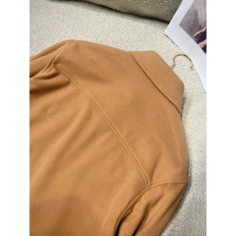 l**is v*t*n double-F**e wool blend overshirt brown